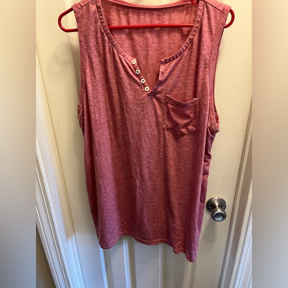 Henley tank top
